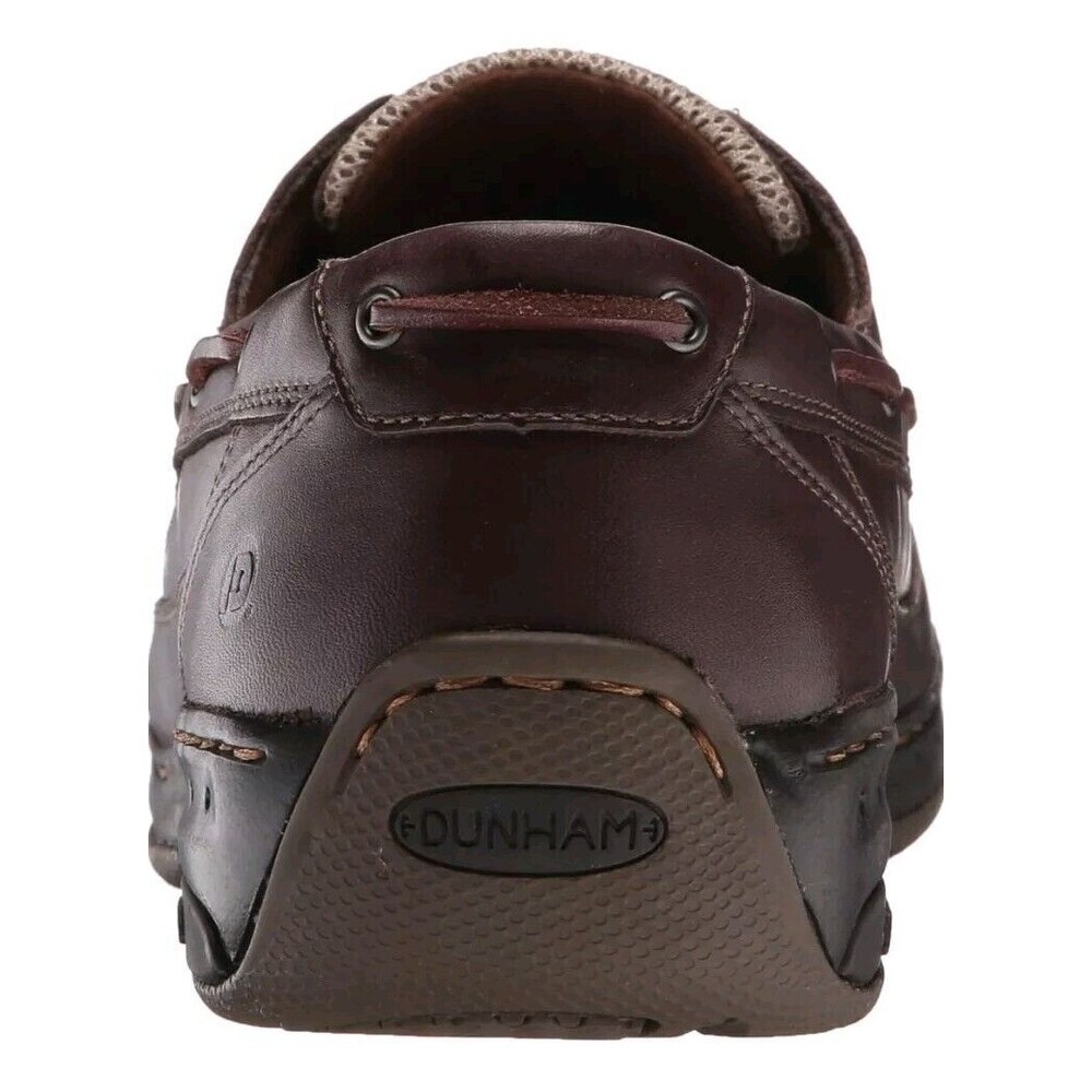 New Dunham Men's Shoreline Leather Loafers Size 15 4E Dark Brown NIB Boat Shoes - Picture 13 of 16
